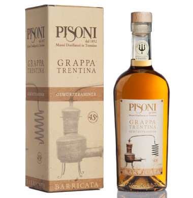 Grappa GEWÜRZTRAMINER Barricata 45 Vol. % 
